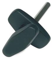4RRD9 Compact T Hndle, non-locking blk Type A