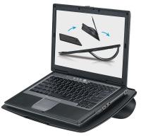 4RYF1 Laptop Riser, Plastic, Black