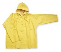 4T234 Rain Jacket with Hood, Yellow, L