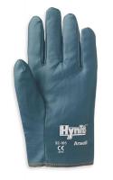 4T400 Canvas Gloves, Nitrile, 9, Blue, PR
