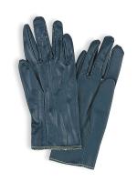 4T406 Canvas Gloves, Nitrile, 7-1/2, Ble, PR