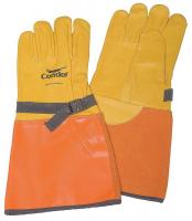 4T559 Elec. Glove Protector, 10, Tan/Orng/Blk, PR