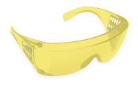 4T551 Safety Glasses, Amber, Scratch-Resistant