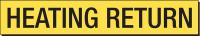 6N612 Pipe Marker, Heating Return, Y, 8 In orGrtr