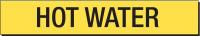 6N635 Pipe Marker, Hot Water, Y, 8 In or Greater