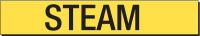 4T617 Pipe Marker, Steam, Yel, 2-1/2 to 7-7/8 In