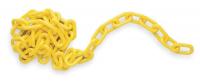 4T630 Barricade Chain, 2 In x 100 Ft, Yellow