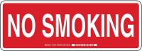 1M150 No Smoking Sign, 7 x 10In, WHT/R, AL, ENG