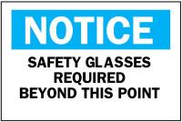 4T685 Notice Sign, 10 x 14In, BL and BK/WHT, ENG