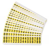 4T731 Number And Letter Kit, 0 Thru 9, 25 Cards