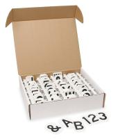 4T732 Numbers And Letters Kit, Black, Vinyl