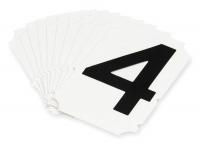 4T738 Carded Numbers and Letters, 4, PK 10