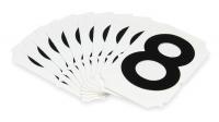 4T742 Carded Numbers and Letters, 8, PK 10