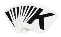 4T754 Letter Identification Card, K, PK 10