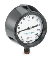 4TA46 Pressure Gauge, Process, 4 1/2 In, 100 Psi