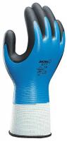 4THG2 Coated Gloves, XL, Black/Sky Blue, PR