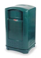 4TJ49 Waste Receptacle, Side Open, 50 G, Green