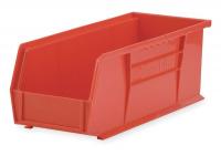 4TJ77 Stack &amp; Hang Bin, 14-3/4 x 5-1/2 x 5, Red