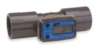 4TJR7 Flowmeter, PVC, 10 to 100 GPM