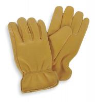 4TJV4 Drivers Gloves, Deerskin, M, Gold, PR