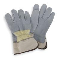 4TJX7 Cut Resistant Gloves, Gray/Yellow, L, PR