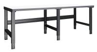 4TKR6 Workbench, 96Wx36Dx29-3/8 to 36-7/8 in. H