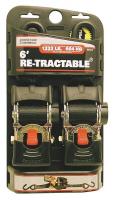 4TLX4 Cargo Strap, Ratchet, 6ft x 2In, 1333lb, PK2