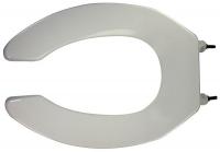 4TMH9 Toilet Seat, Elongated, Open Front, White