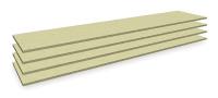 4TV83 Particle Board Decking, 69 In. W, Gray, 4PK