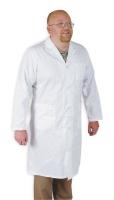 4TVR5 Collared Lab Coat, Male, XL, White