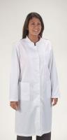 4TVT3 Collared Lab Coat, Female, S, White