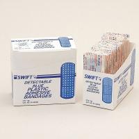 4TWG7 Plastic Bandage, Metal, 1 x 3 In, Pk 100