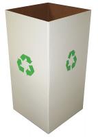 4UAA6 Recycle Collection Box, White, PK 10