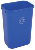 4UAU6 Recycling Wastebasket, Blue
