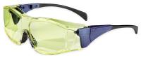 4UCG3 Safety Glasses, Amber, Scratch-Resistant