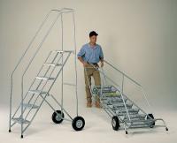 4UDN5 Wheelbarrow Ladder, Steel, 100 In.H