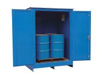4UEA6 Flammable Outdoor Cabinet, 2X55 Gal., Blue