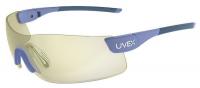 4UET1 Safety Glasses, Amber, Scratch-Resistant