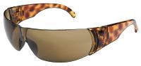4UEV2 Safety Glasses, Espresso, Scratch-Resistnt