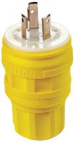 4UFF3 Locking Plug, L5-30P, 125V, 1Ph, YLW