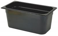 4UGD1 Third Size Food Pan, Hot, Black