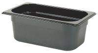 4UGD6 Fourth Size Food Pan, Hot, Blk