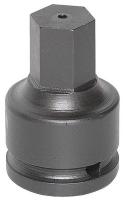 4UHG6 Impact Socket, Hex Bit, 3/4 Dr, 6 Pt, 3/4 In
