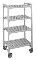 4UHX3 Mobile Shelving Unit, 75InH, 24InW, 48InD