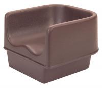 4UJR5 Single Booster Seat, Brown, PK 4