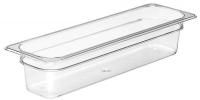 4UJT8 Food Pan, Half Size Long, Clear, PK 6