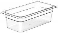 4UJU5 Food Pan, Third Size, Clear, PK 6