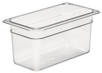 4UJU6 Food Pan, Third Size, Clear, PK 6