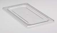 4UJW2 Food Pan Lid, Third Size, Clear, PK 6