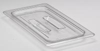 4UJW3 Food Pan Lid, Third Size, Clear, PK 6